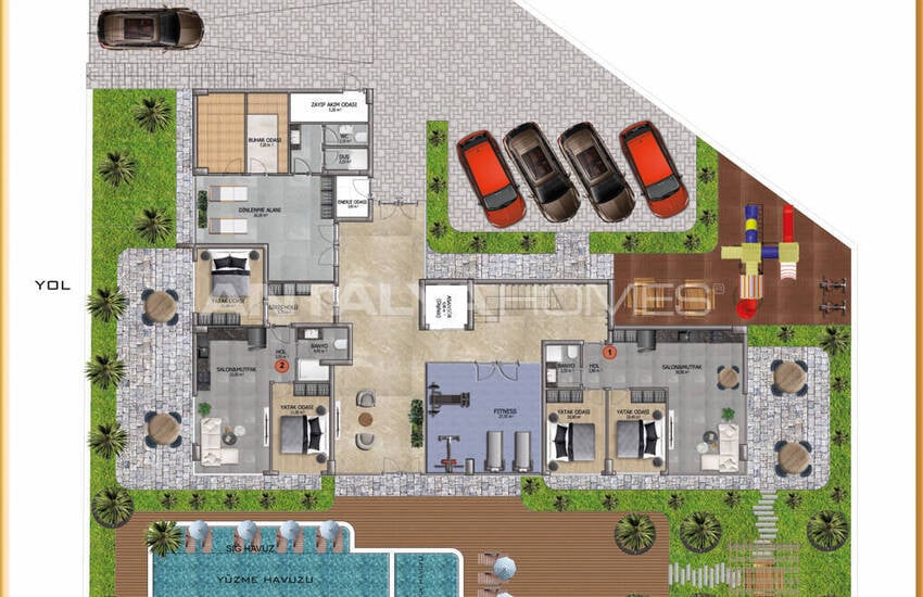 Appartements Avec Vue Sur La Ville Près Des Services À Alanya Antalya 25