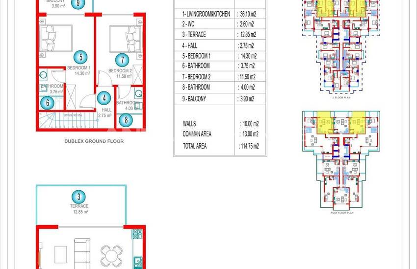 Elegant Apartments in a Hotel Concept Project in Alanya Oba 36