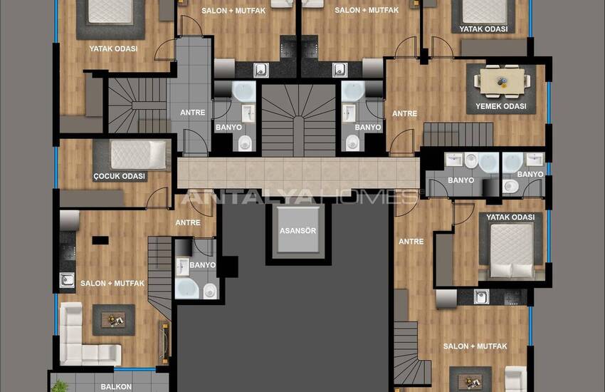آپارتمان های جدید در نزدیکی شهر قدیمی و مارینا در موراتپاشا آنتالیا 20