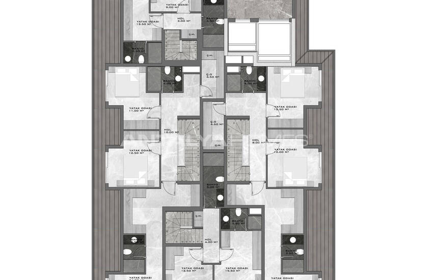 Alanya'da Yeni Projede Denize Sıfır Daireler 24