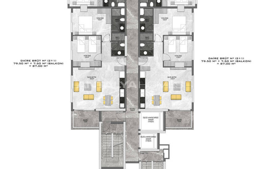 Alanya'da Yeni Projede Denize Sıfır Daireler 29