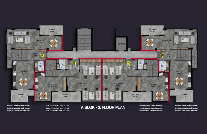 Элитные квартиры в полностью готовом к въезду доме в Алании 36