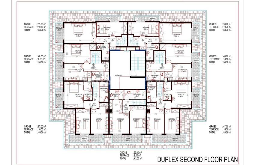 هتل-کانسپت آپارتمان با استخر و سالن بدنسازی در آلانیا محمودلار 17