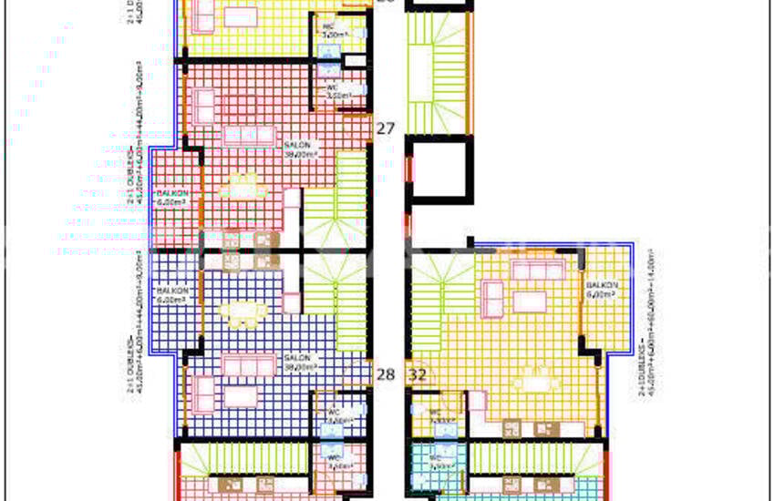 خانه مجزا با دید دریا با استخر خصوصی در آلانیا 34