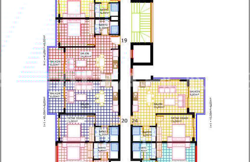 خانه مجزا با دید دریا با استخر خصوصی در آلانیا 36