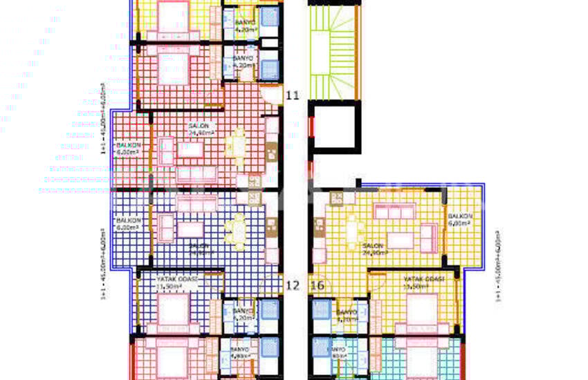 خانه مجزا با دید دریا با استخر خصوصی در آلانیا 38