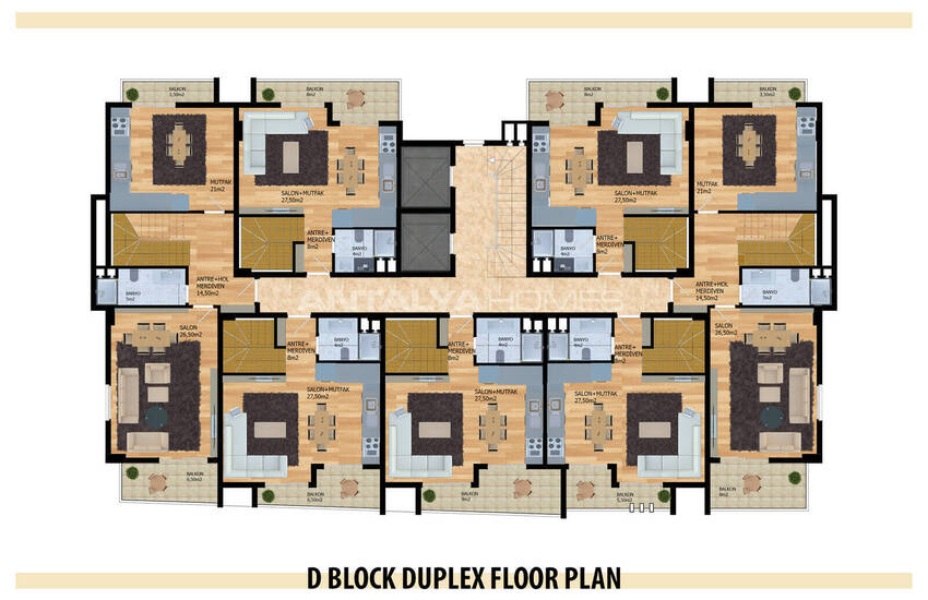 Snygga Lägenheter Med Omfattande Bekvämligheter I Alanya Oba 30