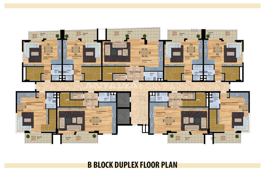 Snygga Lägenheter Med Omfattande Bekvämligheter I Alanya Oba 35