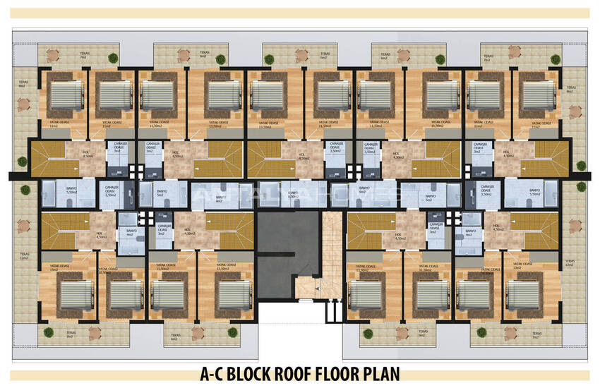 Snygga Lägenheter Med Omfattande Bekvämligheter I Alanya Oba 38
