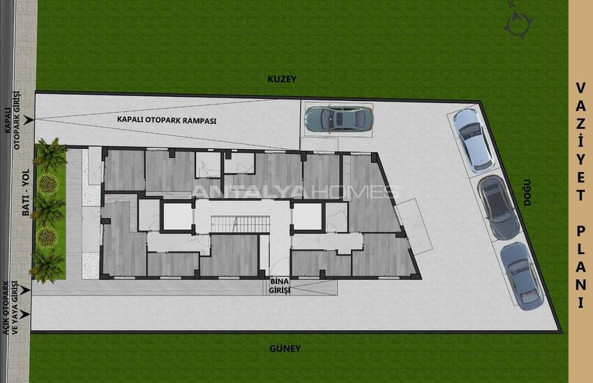 Antalya Muratpaşa'da Otoparklı Site İçinde Şık Daireler 6