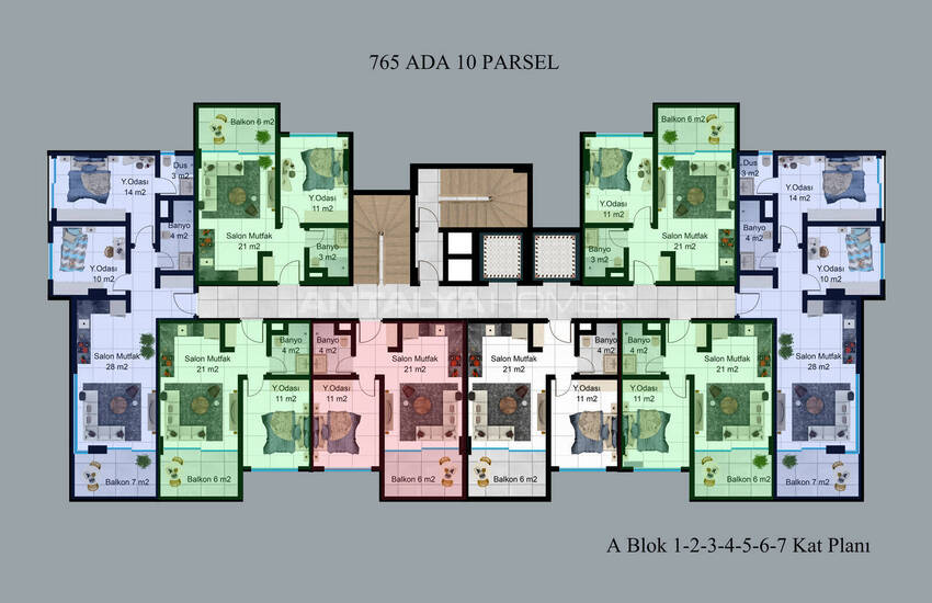 Квартиры с богатыми удобствами рядом с пляжем в Алании 41