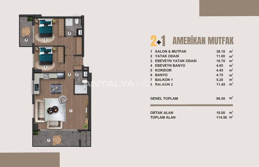Elegante Appartementen Te Koop 900 M Van Het Strand In Alanya 35
