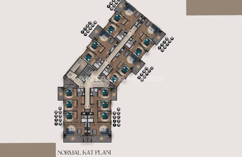 Elegante Appartementen Te Koop 900 M Van Het Strand In Alanya 38
