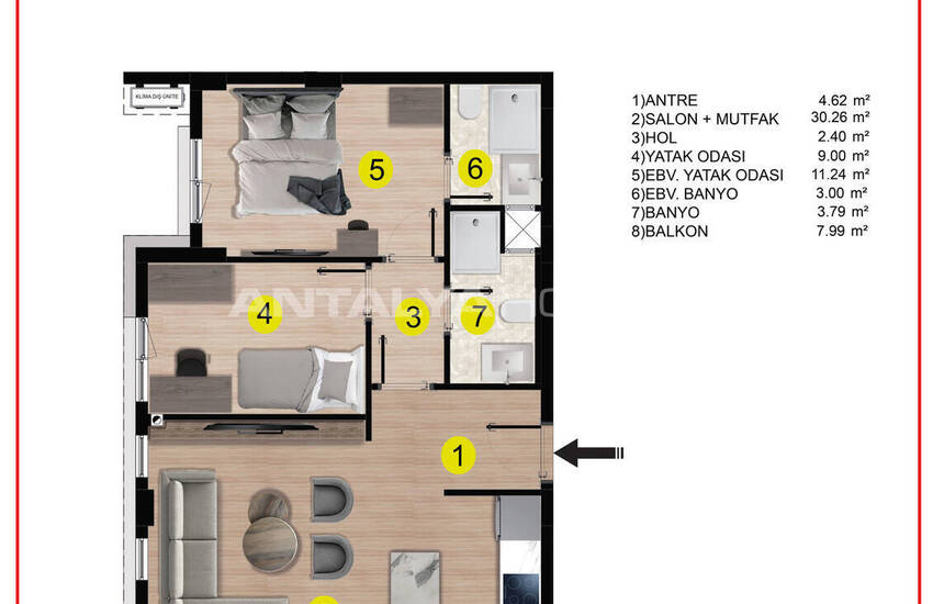 Lägenheter Med Pool I Kepez Centrum I Antalya 27
