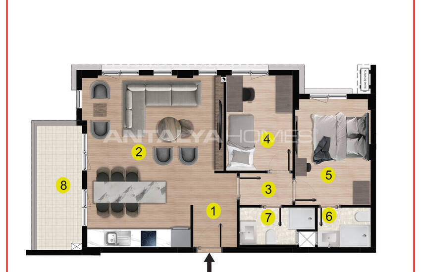 Lägenheter Med Pool I Kepez Centrum I Antalya 26