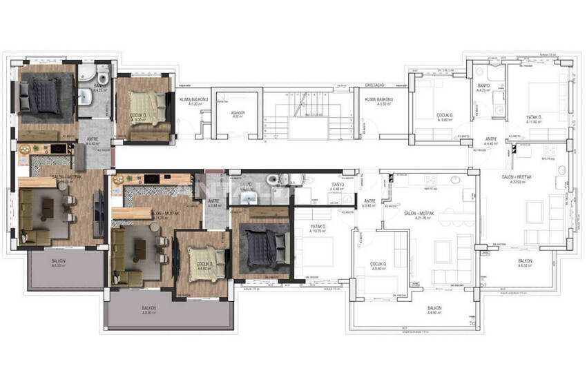 شقق مع مسبح في ألتنتاش بالقرب من المطار 29
