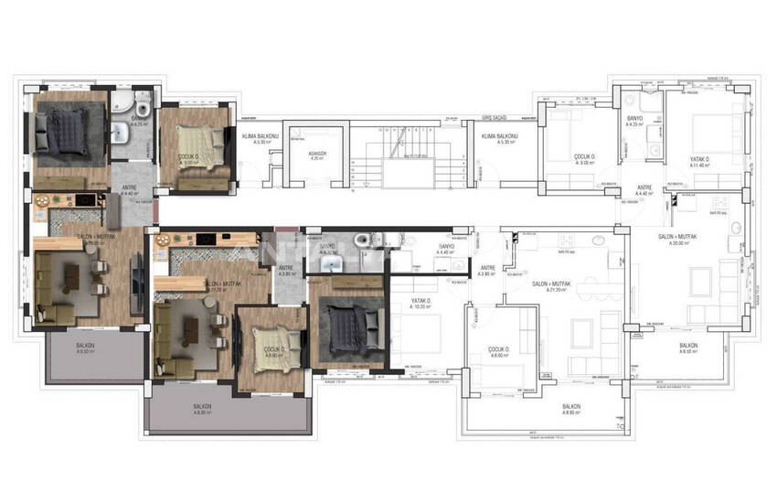 شقق مع مسبح في ألتنتاش بالقرب من المطار 30