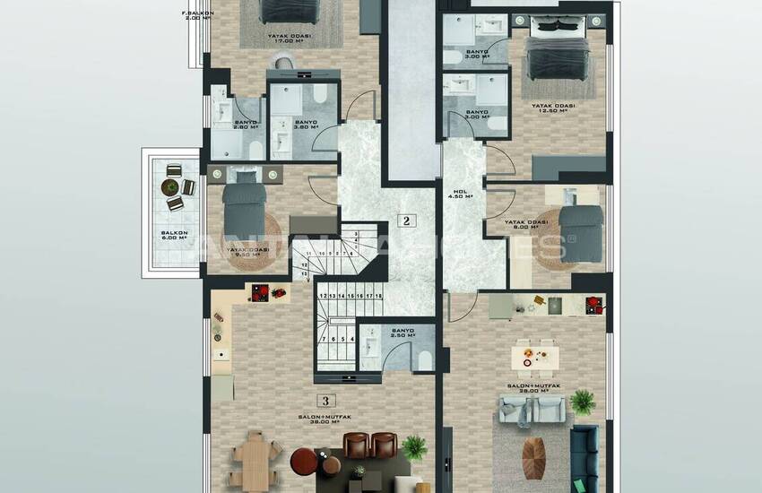 Instapklare Appartementen In Een Complex Aan Zee In Kargıcak 12