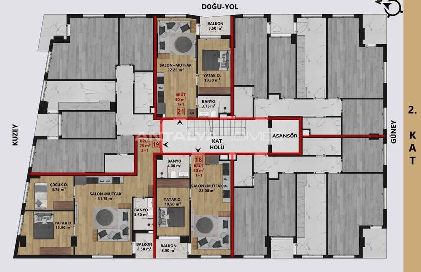 Wohnungen Zum Verkauf In Antalya In Der Nähe Der Stadtverwaltung Gebäude 18