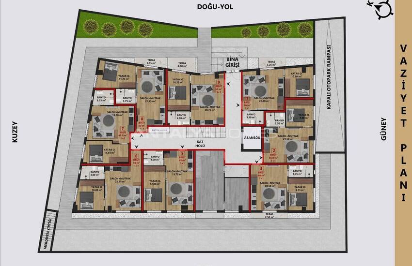 Wohnungen Zum Verkauf In Antalya In Der Nähe Der Stadtverwaltung Gebäude 19