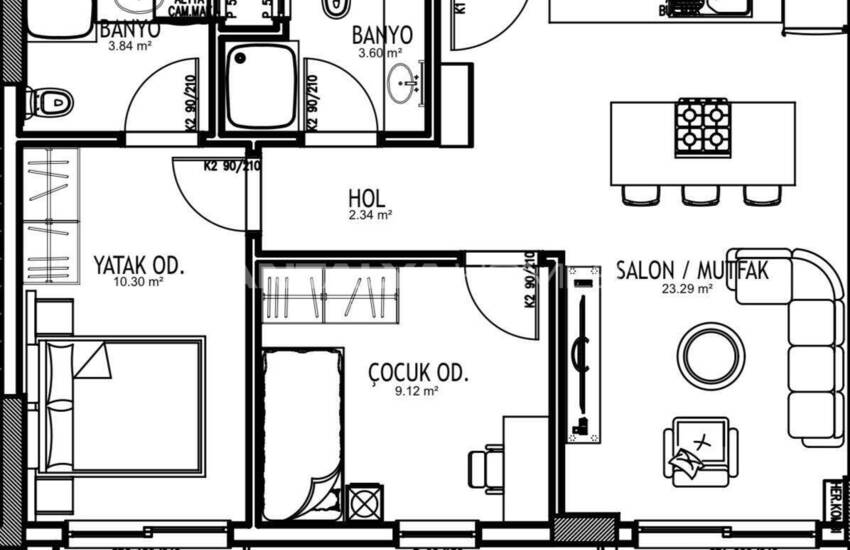 Wohnungen In Einem Projekt In Altıntaş, Antalyas Bestem Bezirk 19