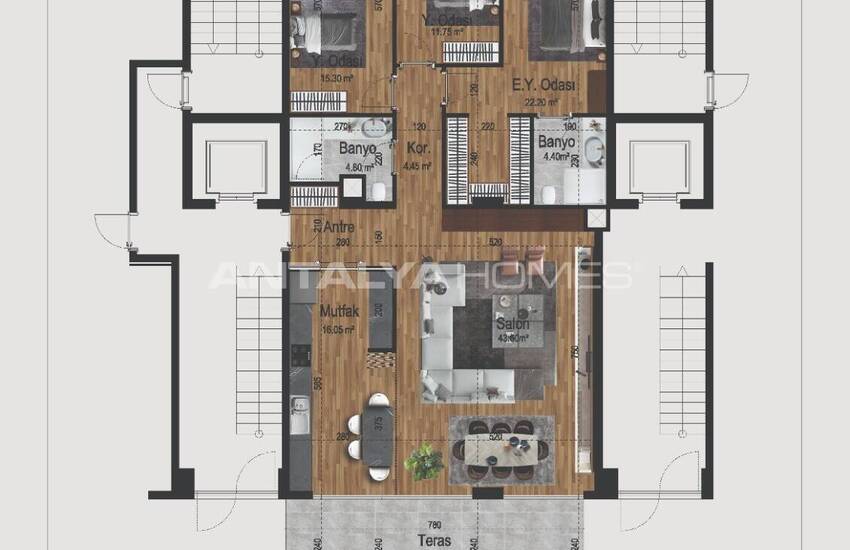 Appartements Avec Vue Sur Mer Et Prestations Haut De Gamme À Antalya 33