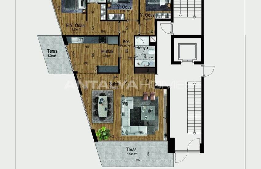 Wohnungen Mit Meerblick Im Projekt Fenix 40 In Muratpasa Antalya 19