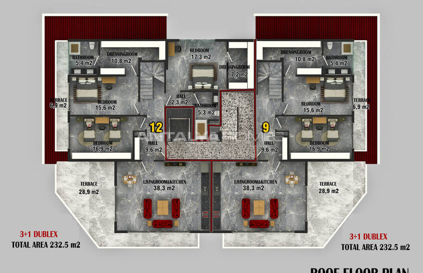Stilvolle Wohnungen 400 M Von Der Küste In Alanya, Antalya 14
