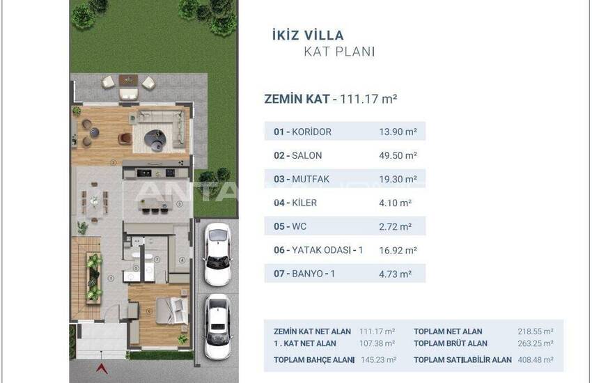 Элегантные дома на продажу в жилом проекте в Дёшемеалты 50