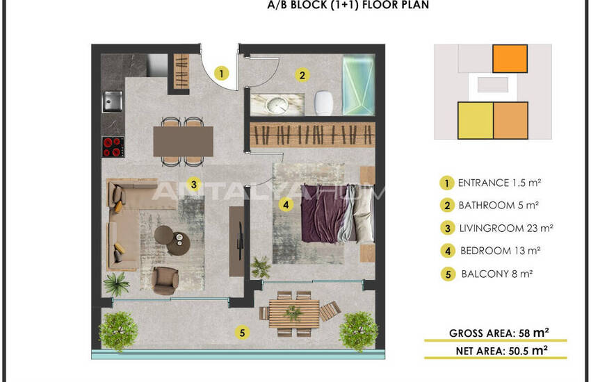 Snygga Lägenheter Med Utsikt Över Bergen I Alanya Kestel 37