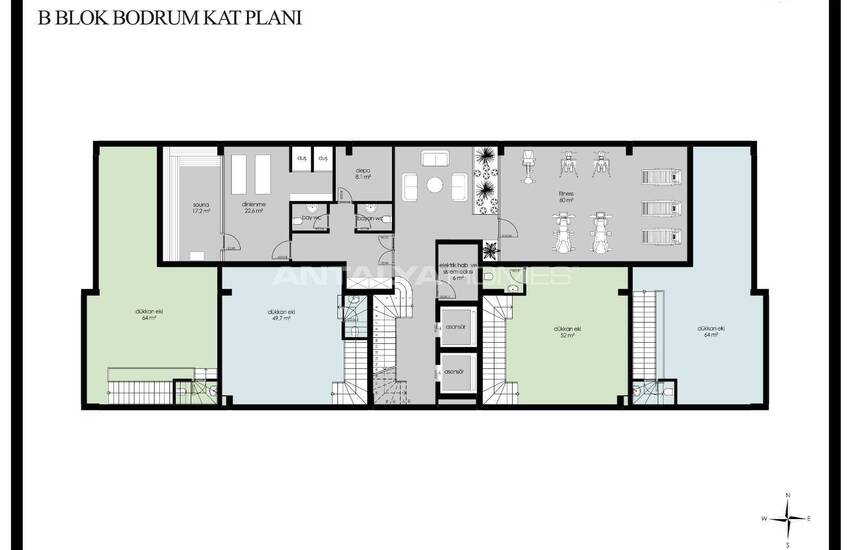 Flats in a Complex Close to the Beach in Alanya 32