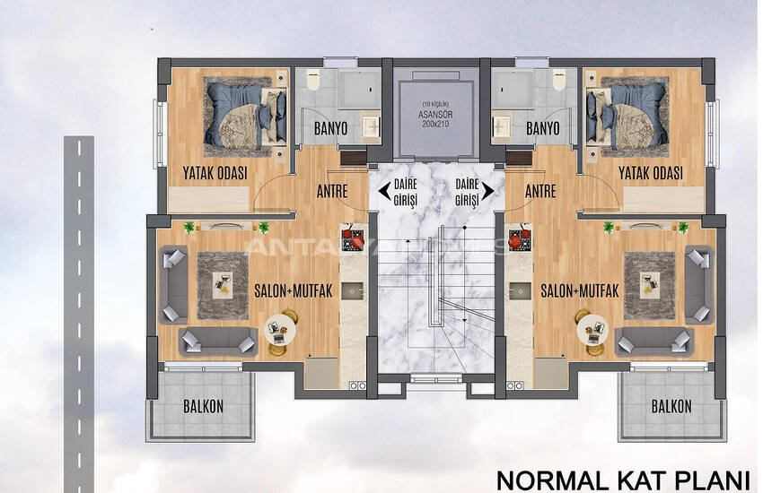 Antalya Kepez'de Şehir Hastanesine Yakın Daireler 51