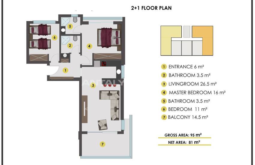 Готовые к заселению апартаменты рядом с морем в Кестеле, Алания 32