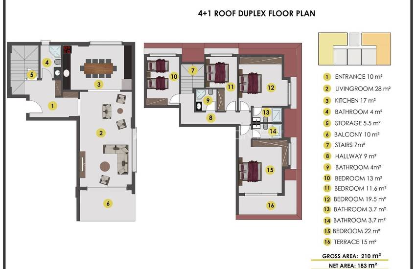 Готовые к заселению апартаменты рядом с морем в Кестеле, Алания 34