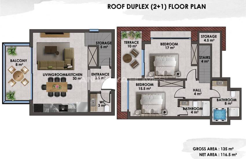 Elegant Apartments Just 200 M From Sea in Kestel Alanya 19