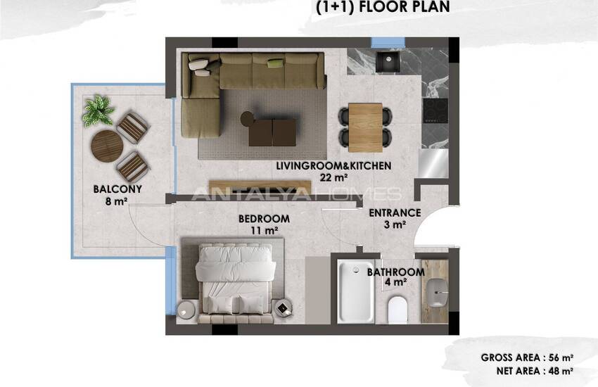 Elegant Apartments Just 200 M From Sea in Kestel Alanya 16