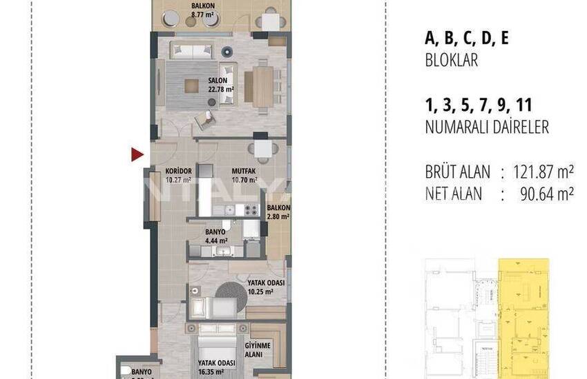 آپارتمان‌های 2 خوابه در کپز با منظره استخر و شهر 30