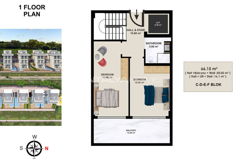 Elegant Houses with Private Pool and Garden in Alanya 27