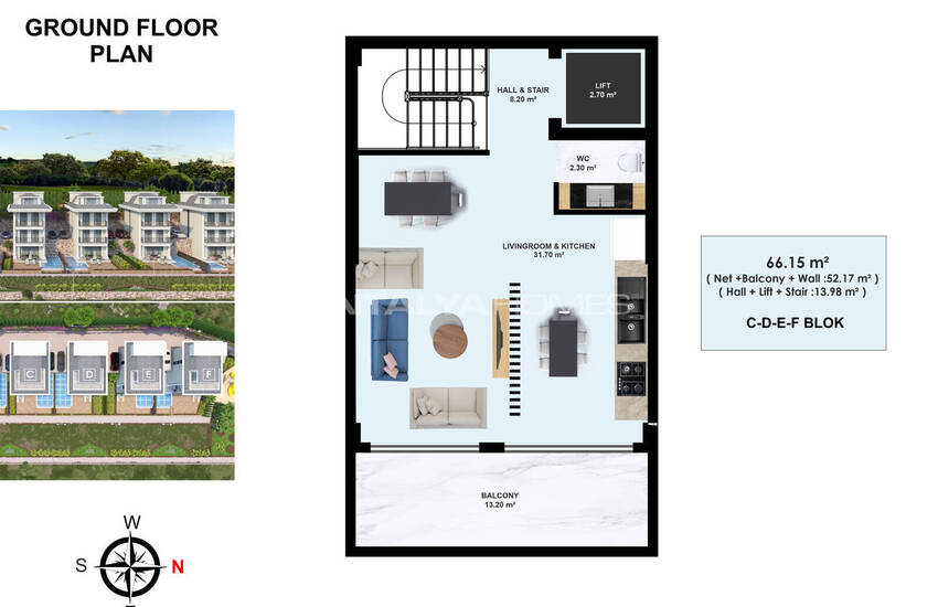 Elegant Houses with Private Pool and Garden in Alanya 29