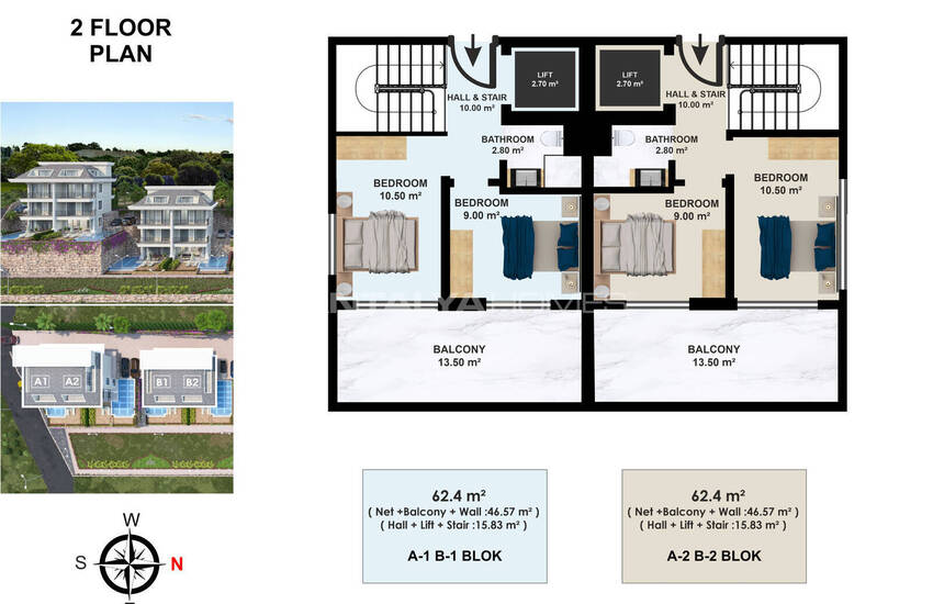 Elegant Houses with Private Pool and Garden in Alanya 31