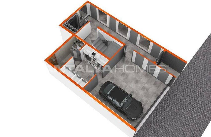 Sea View Houses with Pool for Sale in Alanya 37