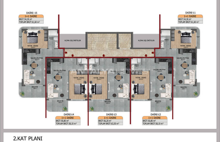 Modern Flats in Kestel Alanya, 200 M From the Beach 10