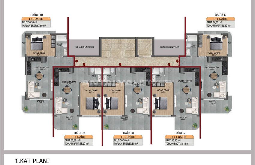 Modern Flats in Kestel Alanya, 200 M From the Beach 11