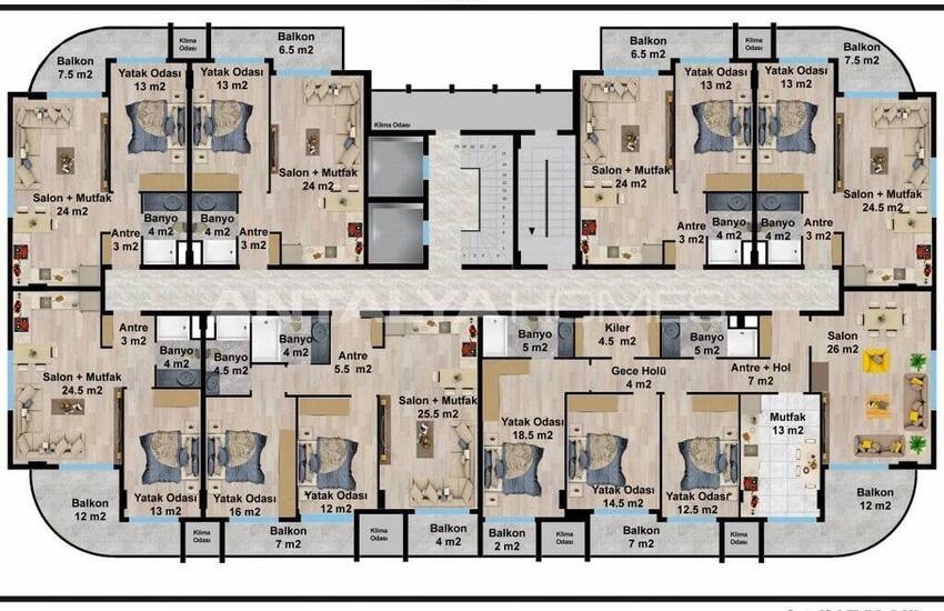 Apartments with Top Amenities in Alanya Ciplakli 33