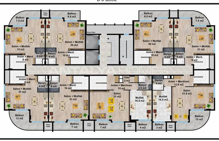 Apartments with Top Amenities in Alanya Ciplakli 38