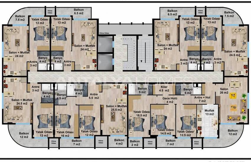 Apartments with Top Amenities in Alanya Ciplakli 33