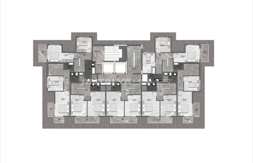 Appartements À Vendre Avec Vue Sur La Ville Et La Mer À Alanya Tosmur 14