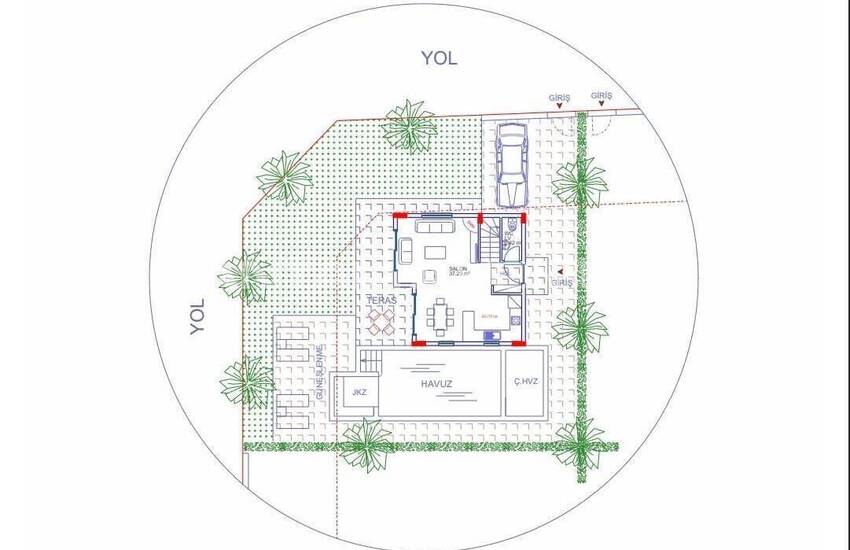 Detached Houses with Private Pool Near the Sea in Konaklı Alanya 12