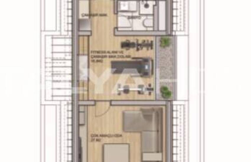 منازل مع حديقة خاصة ومسبح في أنطاليا لارا 50