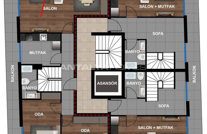 Appartementen Met Vloerverwarming In Muratpaşa, Antalya 10